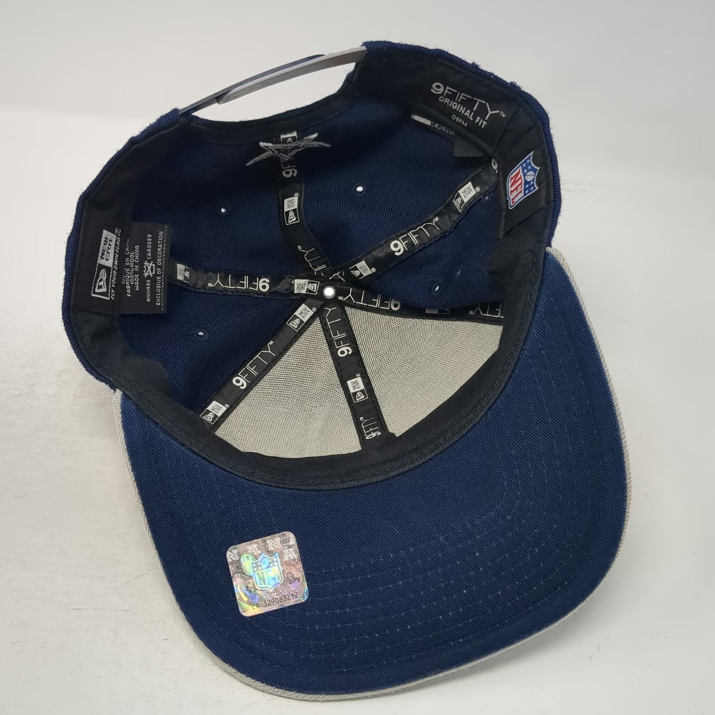Dallas Cowboys NFL New Era Snapback Hat Blue Gray One Size 9FIFTY Star Flat Brim