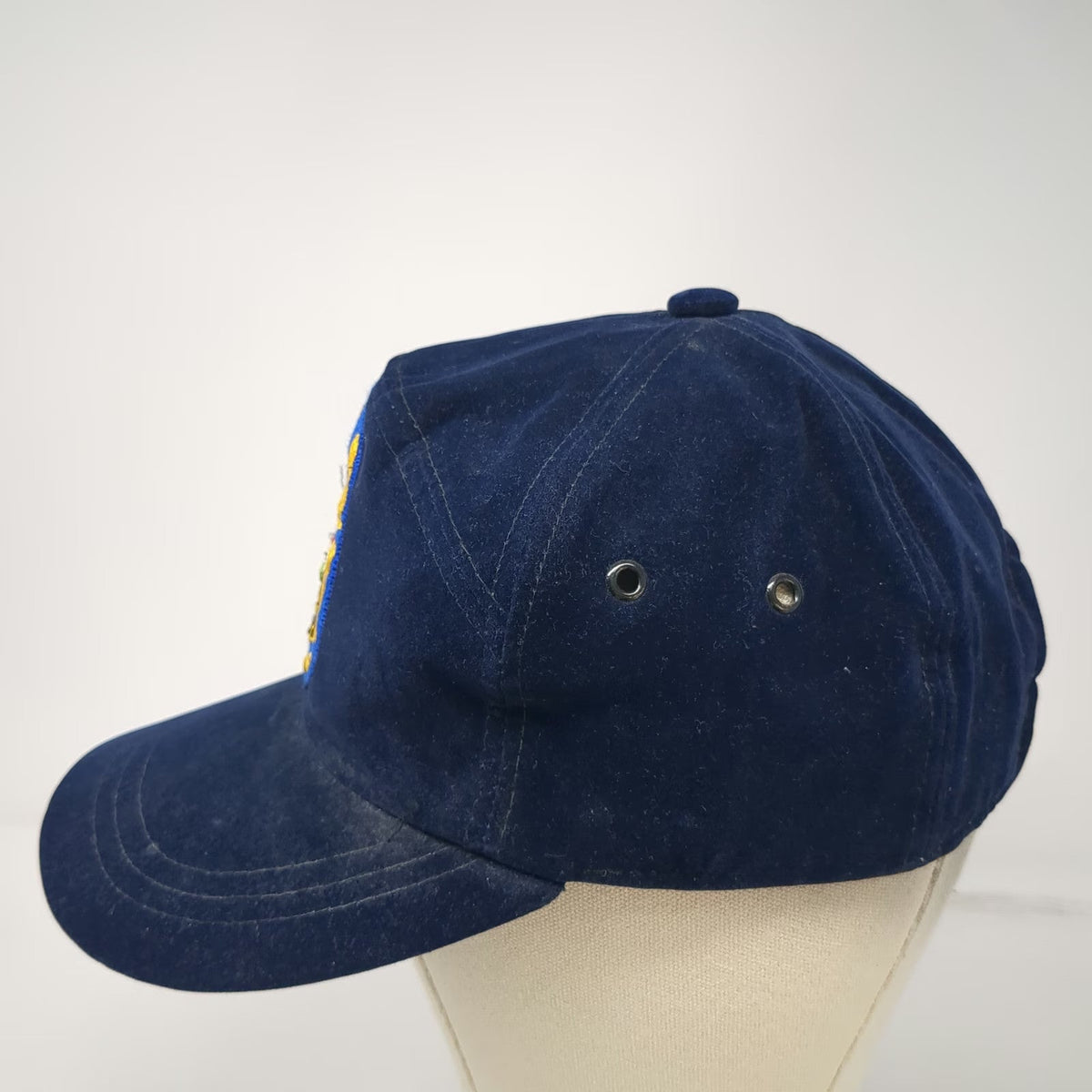 Snapback Blue One Size Velvet Embroidered Zuber Family Crest Coat of Arms Hat