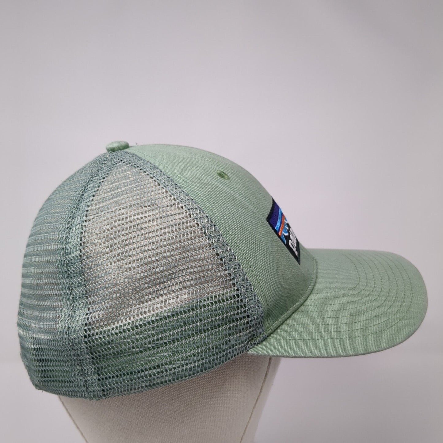 Patagonia Snapback Mesh Back Trucker Hat Green One Size Solid NetPlus