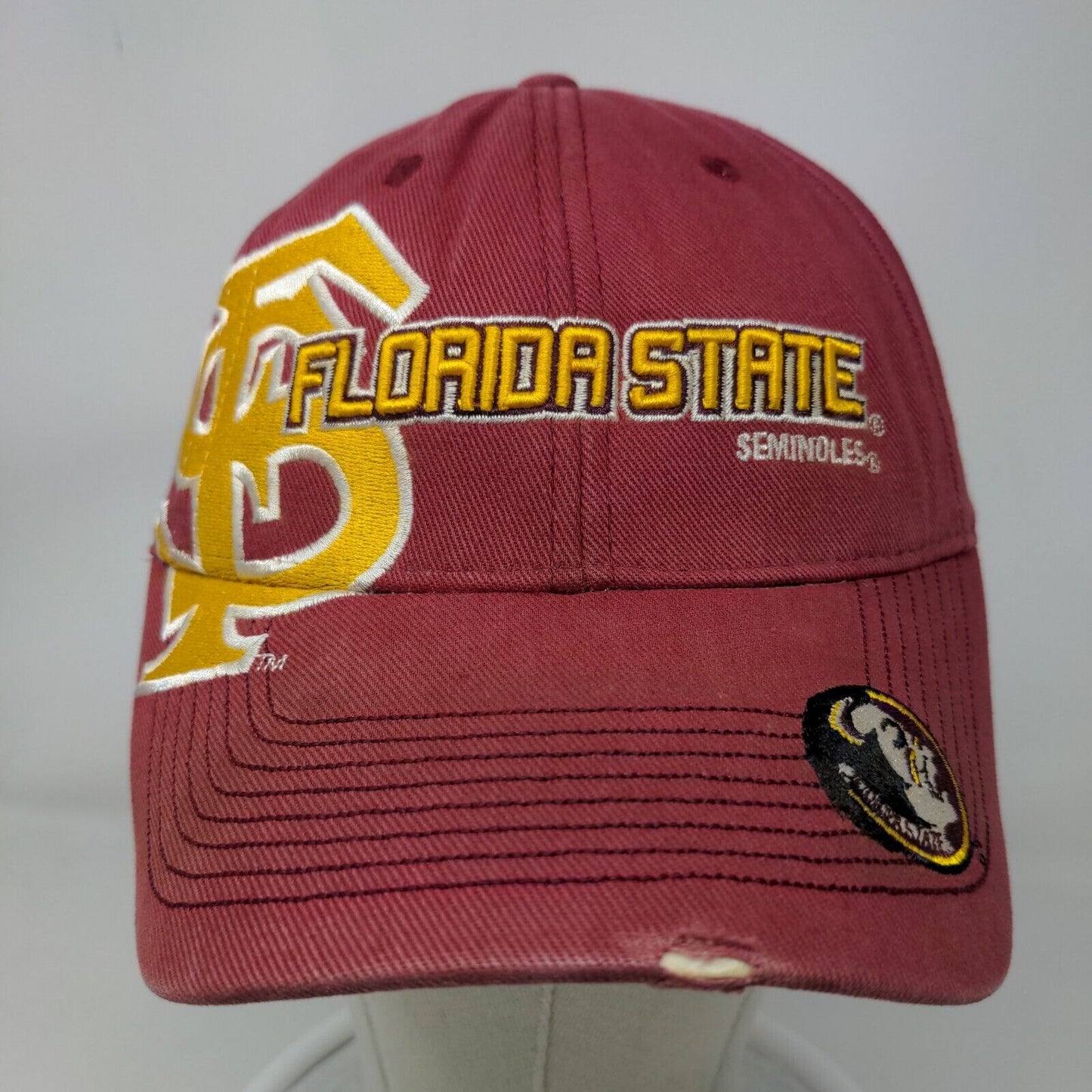 Drew Pearson Men's Strapback Hat Red Size OSFA Florida State Seminoles Logo