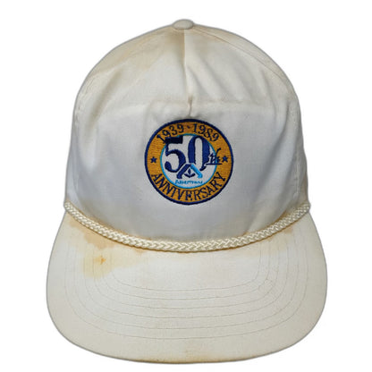 Corporate I.D. 5 Panel White One Size Albertsons 50th Anniversary Rope Hat