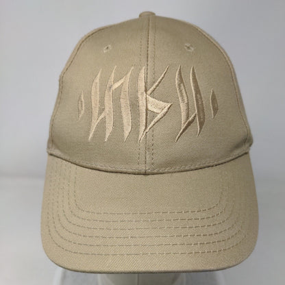 Unbranded Slideback Hat Tan OSFM Embroidered Adjustable Vent Holes
