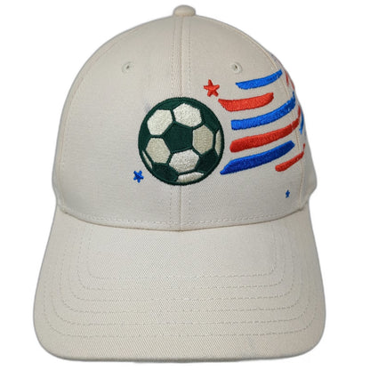 Chobani Baseball Cap Beige One Size USA Soccer Feed the Dream Strapback Hat
