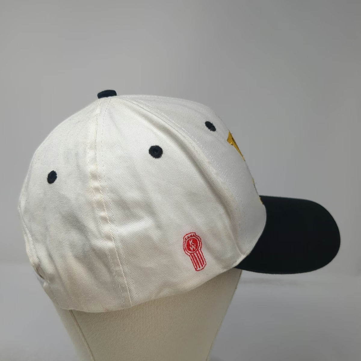 Cyrk Kenworth T800 Semi Truck Hat White Snapback One Size Embroidered Cotton