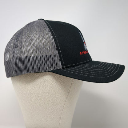 Richardson Trucker Hat Black One Size Pines Plumbing Mesh Snapback Style 112
