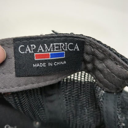 Cap America Valley Air Eagle Logo Gray Trucker Hat One Size Mesh Back Snapback