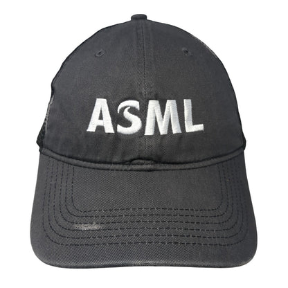 ASML Snapback Mesh Back Trucker Hat Gray One Size Port Authority