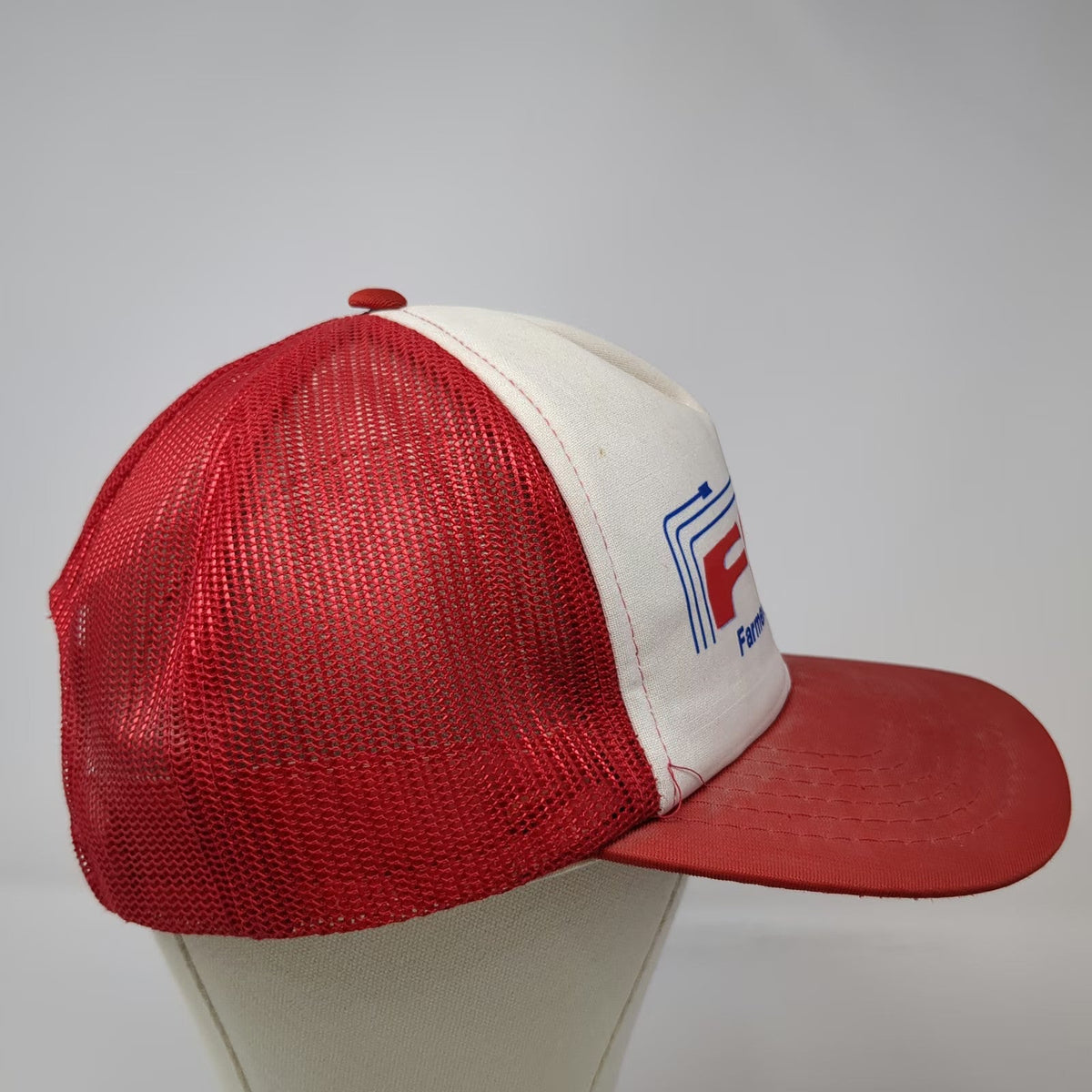 Farmers Supply Co-op FSC Logo Red Trucker Hat One Size Snapback Foam Mesh Cap