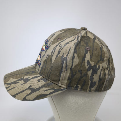 Outdoor Cap Snapback Green One Size Camo Kelli's Catering Fish Logo Hat