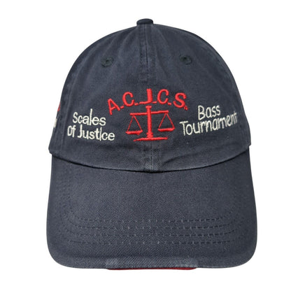 A.C.J.C.S. Scales of Justice Bass Tournament Strapback Hat Blue One Size