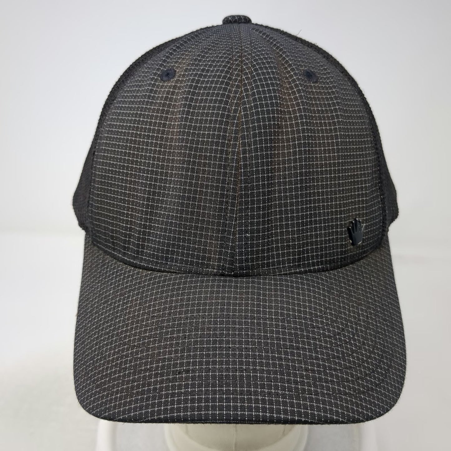 No Bad Ideas Baseball Cap Black One Size Mesh Grid Hidden Pocket Flexfit Hat