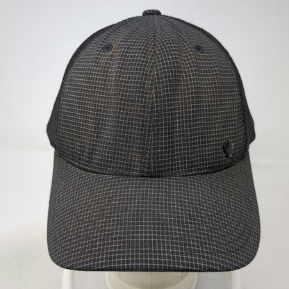 No Bad Ideas Baseball Cap Black One Size Mesh Grid Hidden Pocket Flexfit Hat