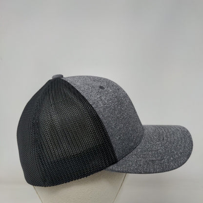 Yupoong Flexfit Fitted Mesh Back Trucker Hat Gray OSFA Colorblock