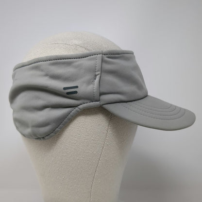 Sprigs Visor Gray One Size Fleece Lined Ear Warmer Reflective Running Hat