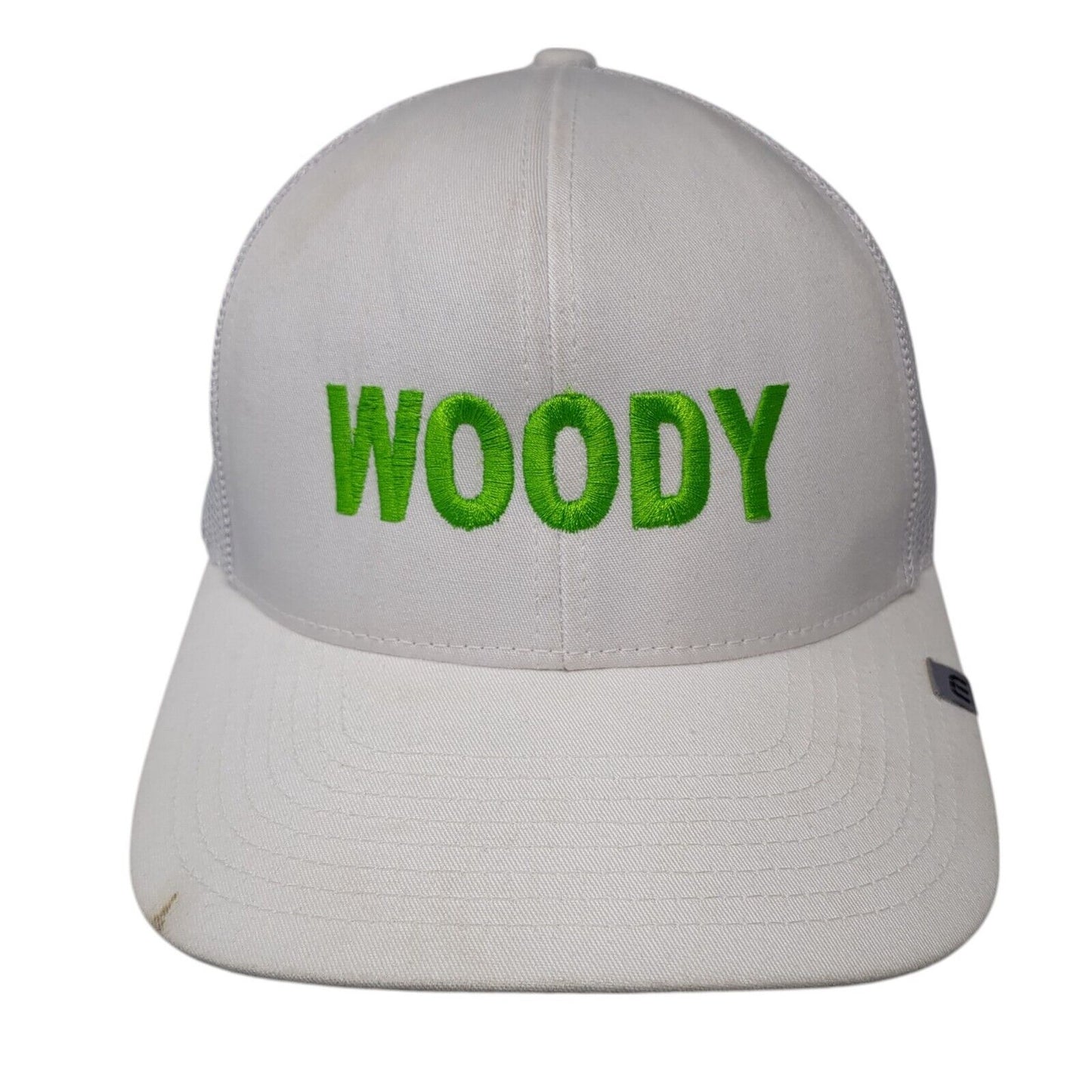 Woody BOI 2023 Snapback Trucker Hat White OS Adjustable Flexfit Mesh Yupoong