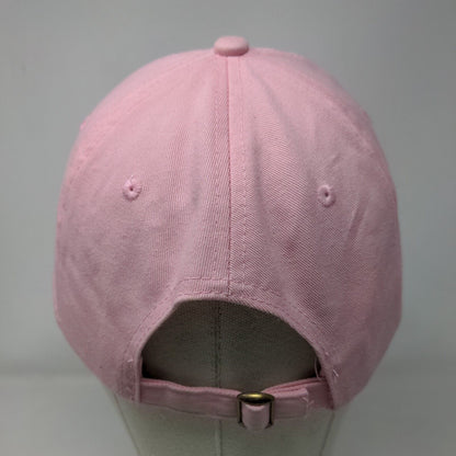 First Mate Anchor Slideback Hat Pink One Size Adjustable Embroidered Headtotoe