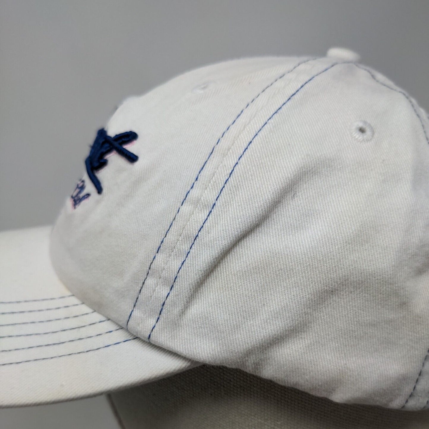 Oakmont Golf Club Slideback Hat White One Size Embroidered Gear For Sports