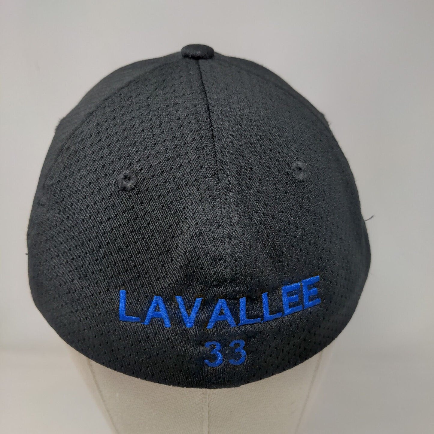 PAL Lavallee 33 Fitted Hat Black S/M Lightweight Embroidered Augusta Sportswear