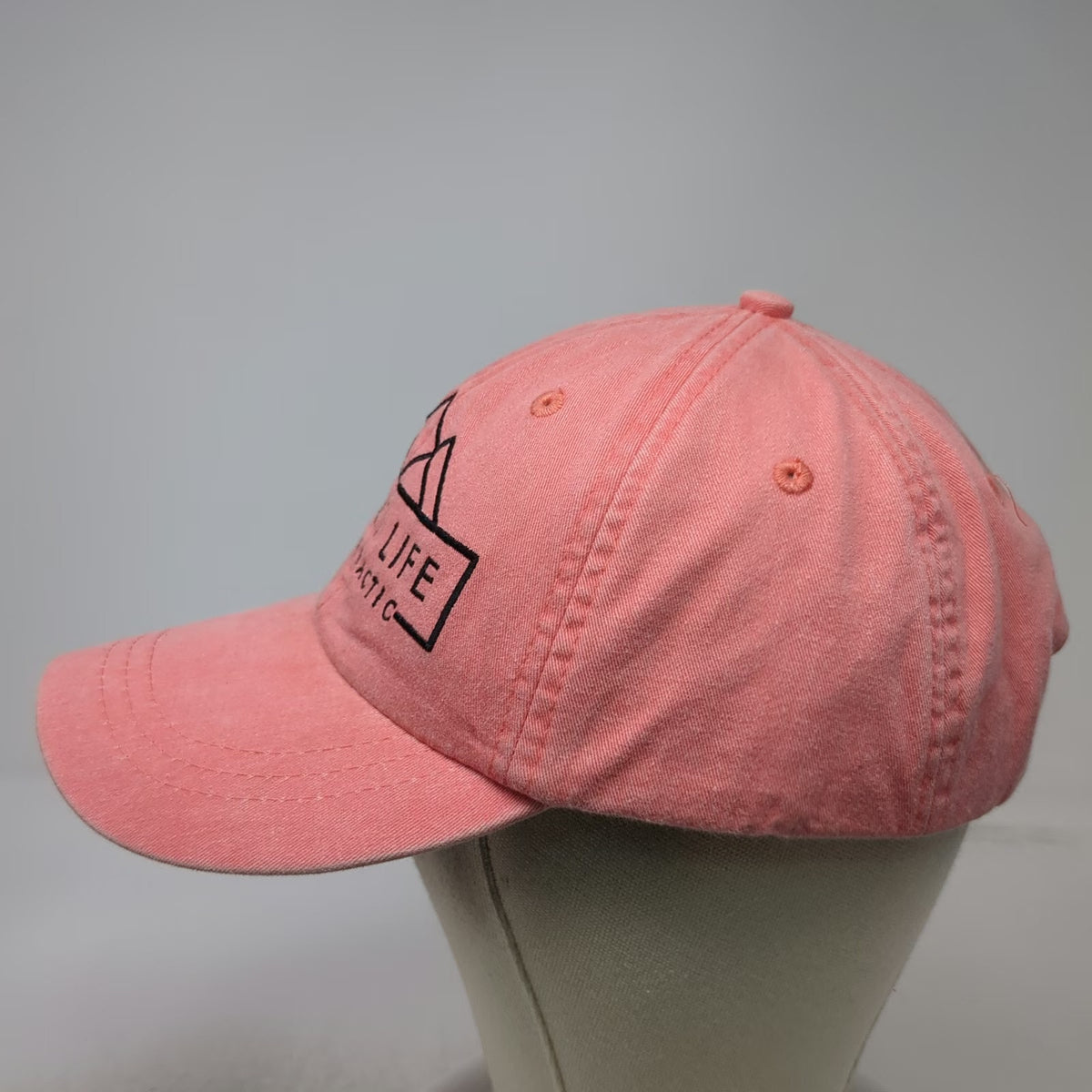 Adams Pink Baseball Cap One Size Summit Life Chiropractic Mountain Strapback Hat