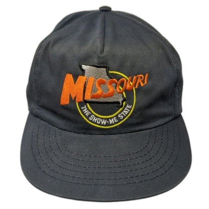 5 Panel Blue One Size Missouri Show-Me State Embroidered Snapback Graphic Hat