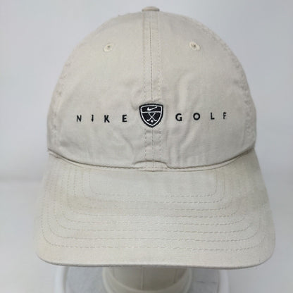 Nike Golf Slideback Hat Tan OSFA Embroidered Adjustable Vent Holes