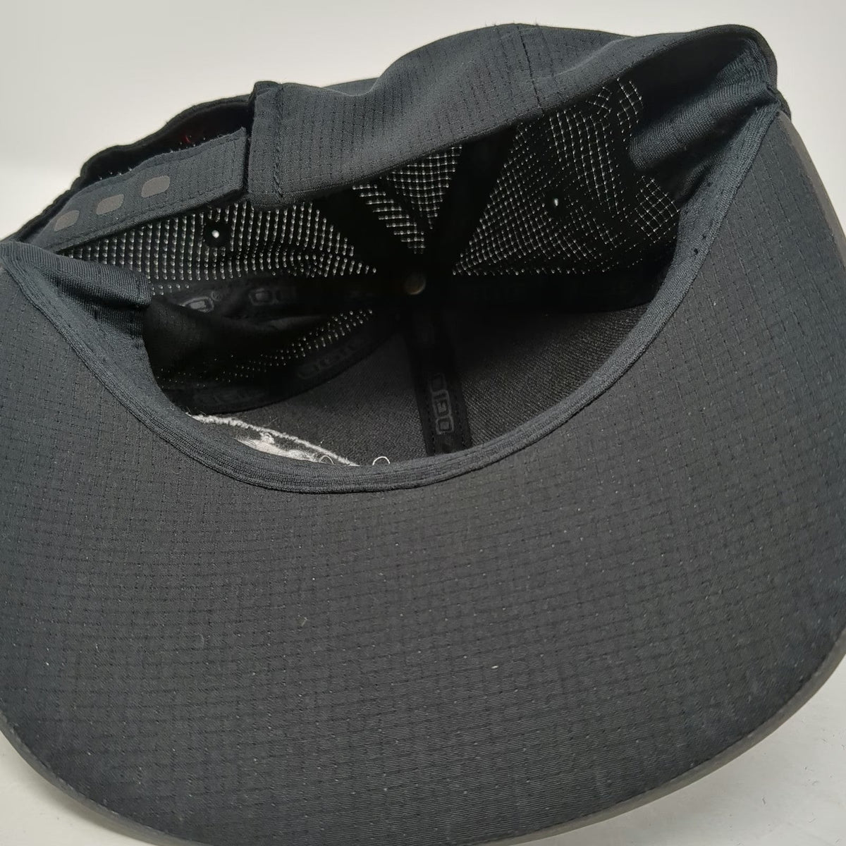 OGIO Baseball Cap Black One Size Performance Polyester Strapback Realty Logo Hat