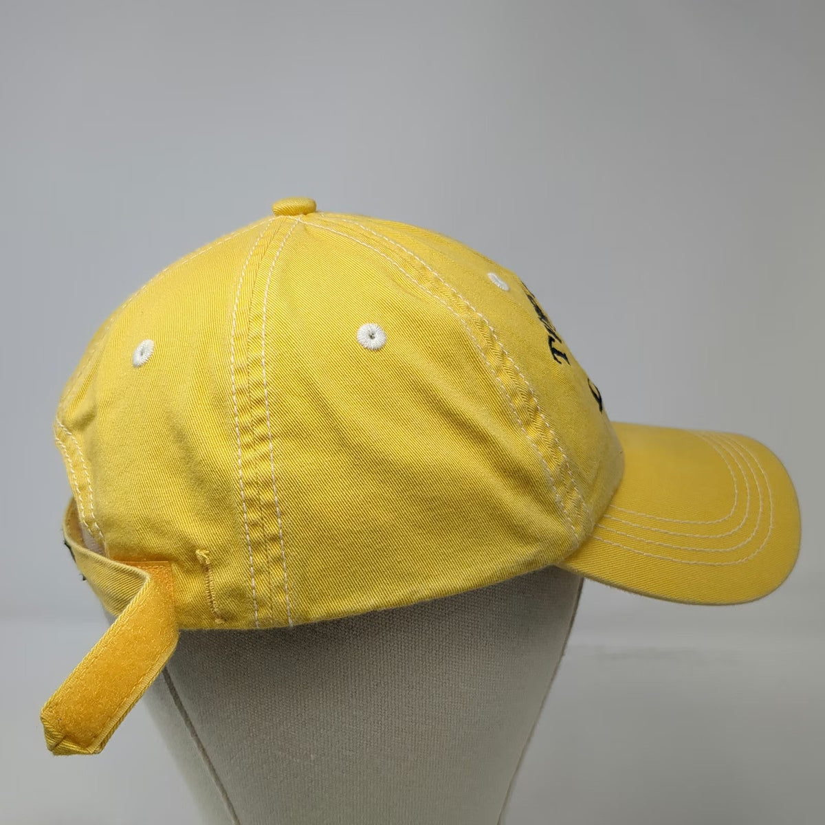 Ahead Baseball Cap Yellow One Size Turks & Caicos Mermaids Ship Wheel Cotton Hat