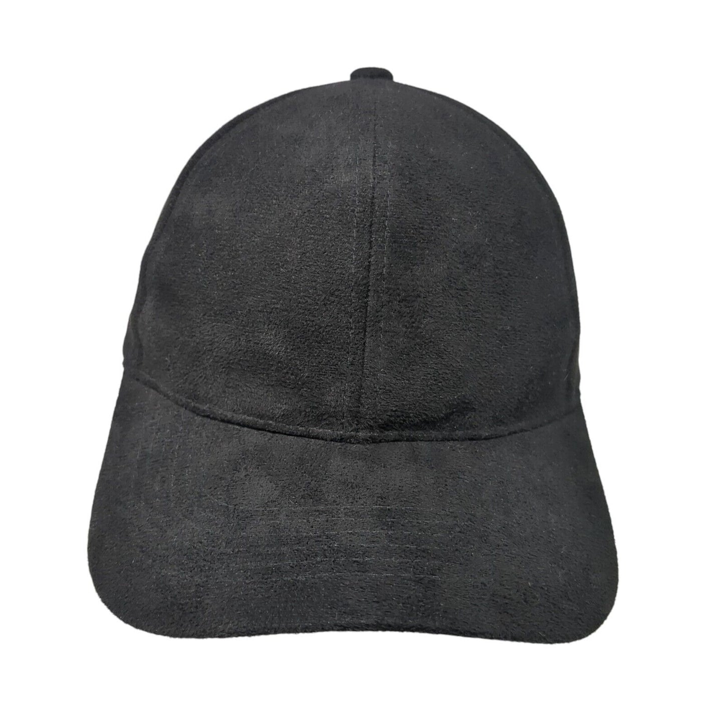 Unbranded Strapback Baseball Cap Black One Size Adjustable 6 Panel Blank