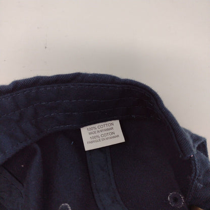 French Fries Slideback Hat Blue OSFA Adjustable Embroidered Vented Holes Cotton