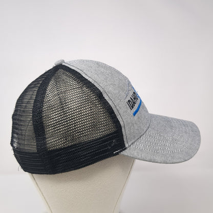 Idaho Marine Trucker Hat Gray One Size Adjustable Embroidered Mesh Back 6 Panel