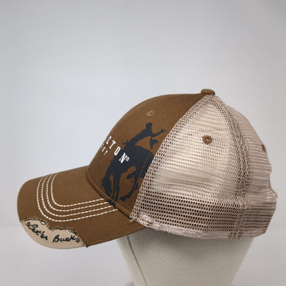 Pendleton Whisky Snapback Trucker Hat Brown One Size Mesh Back Outdoor