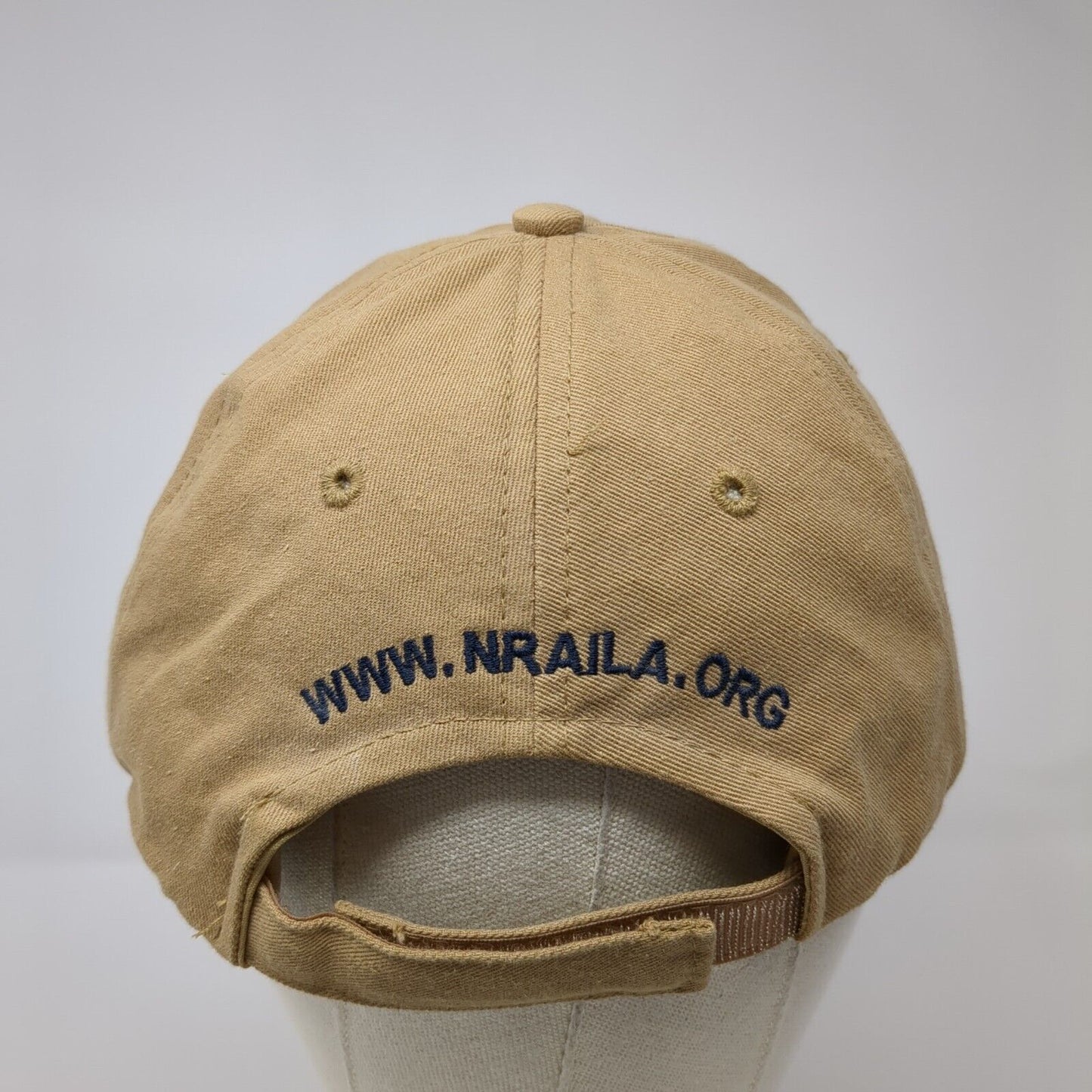 NRA Strapback Hat Tan One Size Institute For Legislative Action 6 Panel