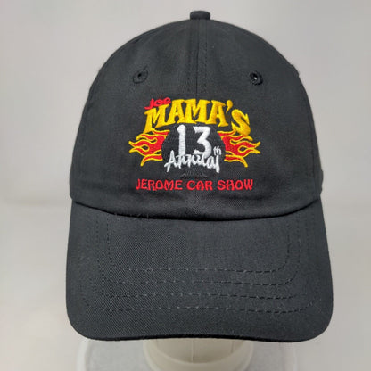 Joe Mama's 13th Annual Jerome Car Show Strapback Hat Black One Size Solid