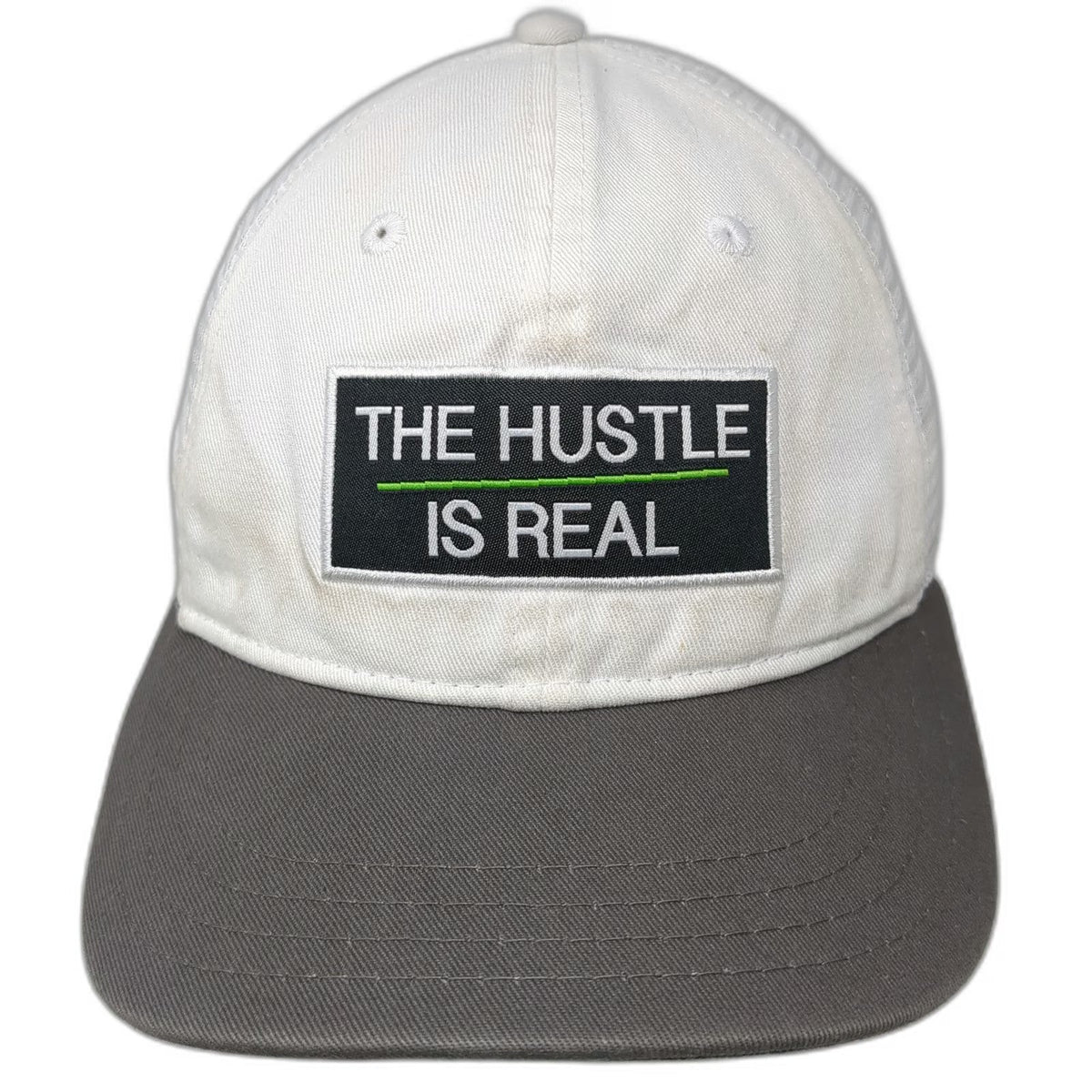 Run Before the Sun Co. Trucker Hat White One Size Hustle Is Real Mesh Snapback