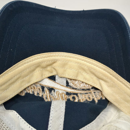Bass Pro Shops Blue OSFM Baseball Cap Hat Mesh Back Fishing Patch Logo Buckle