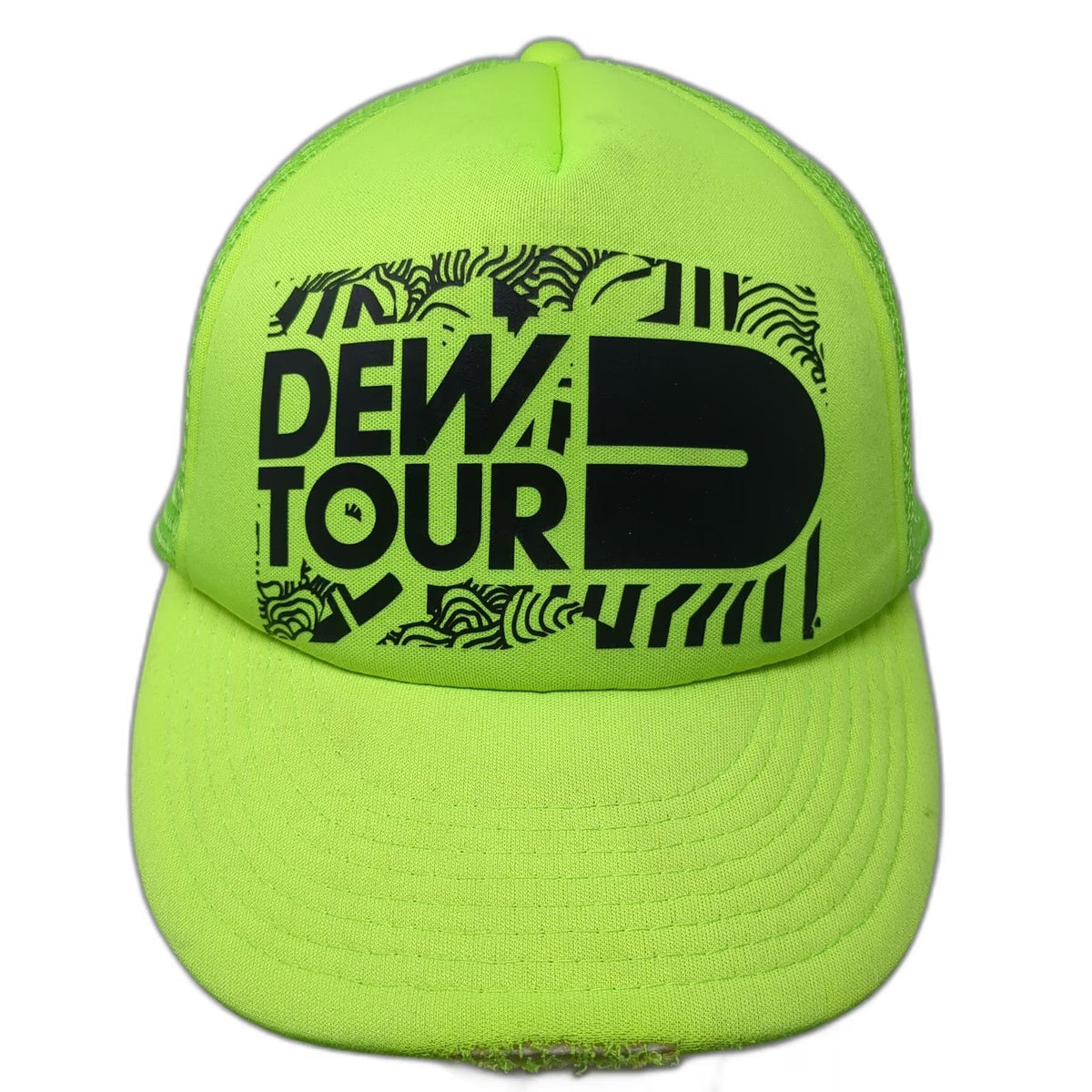 Cobra Dew Tour Trucker Hat Green One Size Mesh Snapback Foam Action Sports