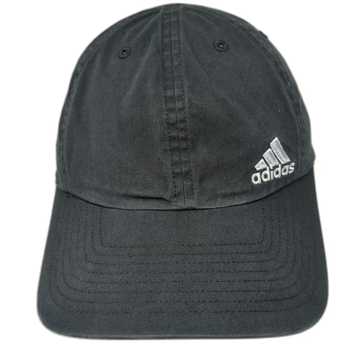 Adidas Baseball Cap Black One Size Strapback Hat AEROREADY Logo Cotton Blend