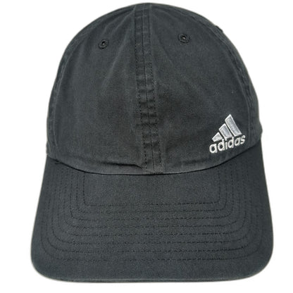 Adidas Baseball Cap Black One Size Strapback Hat AEROREADY Logo Cotton Blend