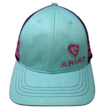Ariat Trucker Hat Blue One Size Mesh Snapback Equestrian Western Pink Purple