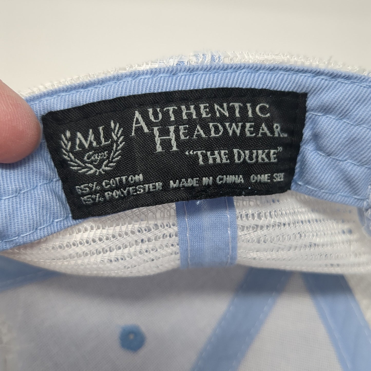 Osage Valley Electric Strapback Trucker Hat Blue One Size Mesh Back