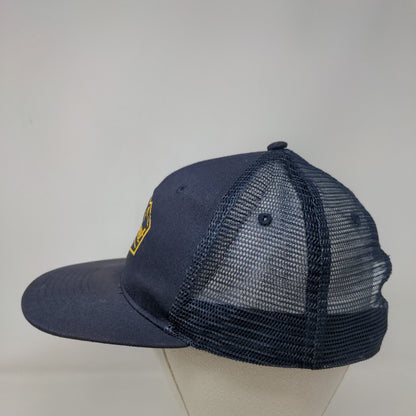 Element CA-NY Snapback Trucker Hat Blue OS Adjustable Embroidered Mesh Back