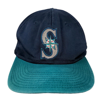 Competitor Men's Snapback Hat Blue OSFA Embroidered Logo Seattle Mariners