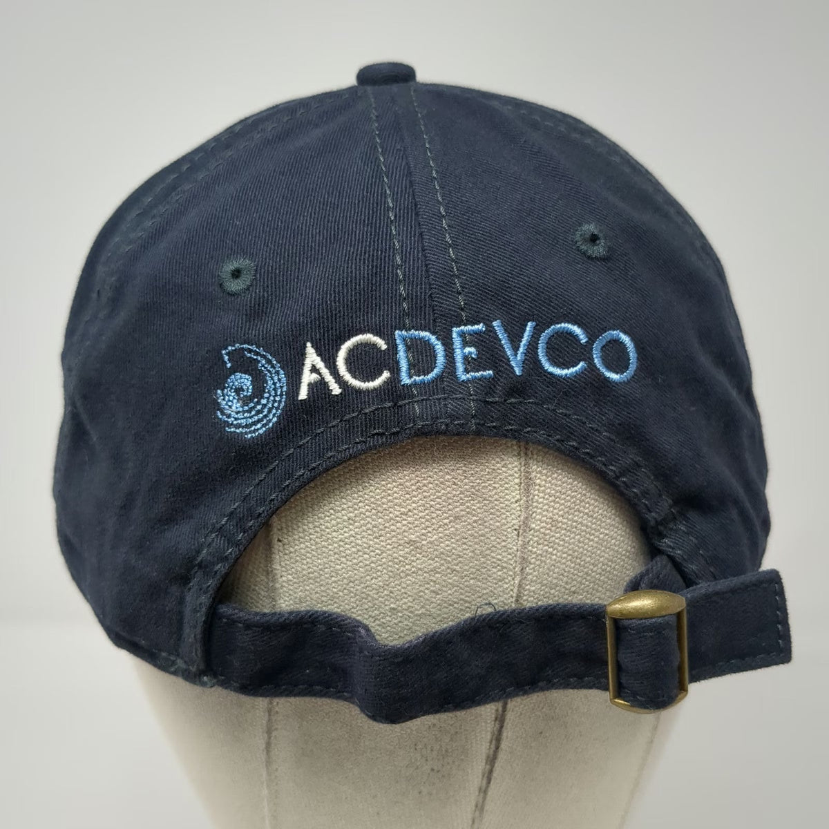 Sportsman Baseball Cap Blue One Size Stockton Atlantic City ACDEVCO Embroidered