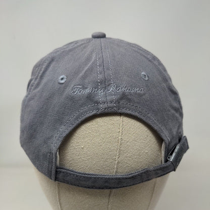 Tommy Bahama Slideback Hat Gray One Size Adjustable Embroidered Logo 5 Panel