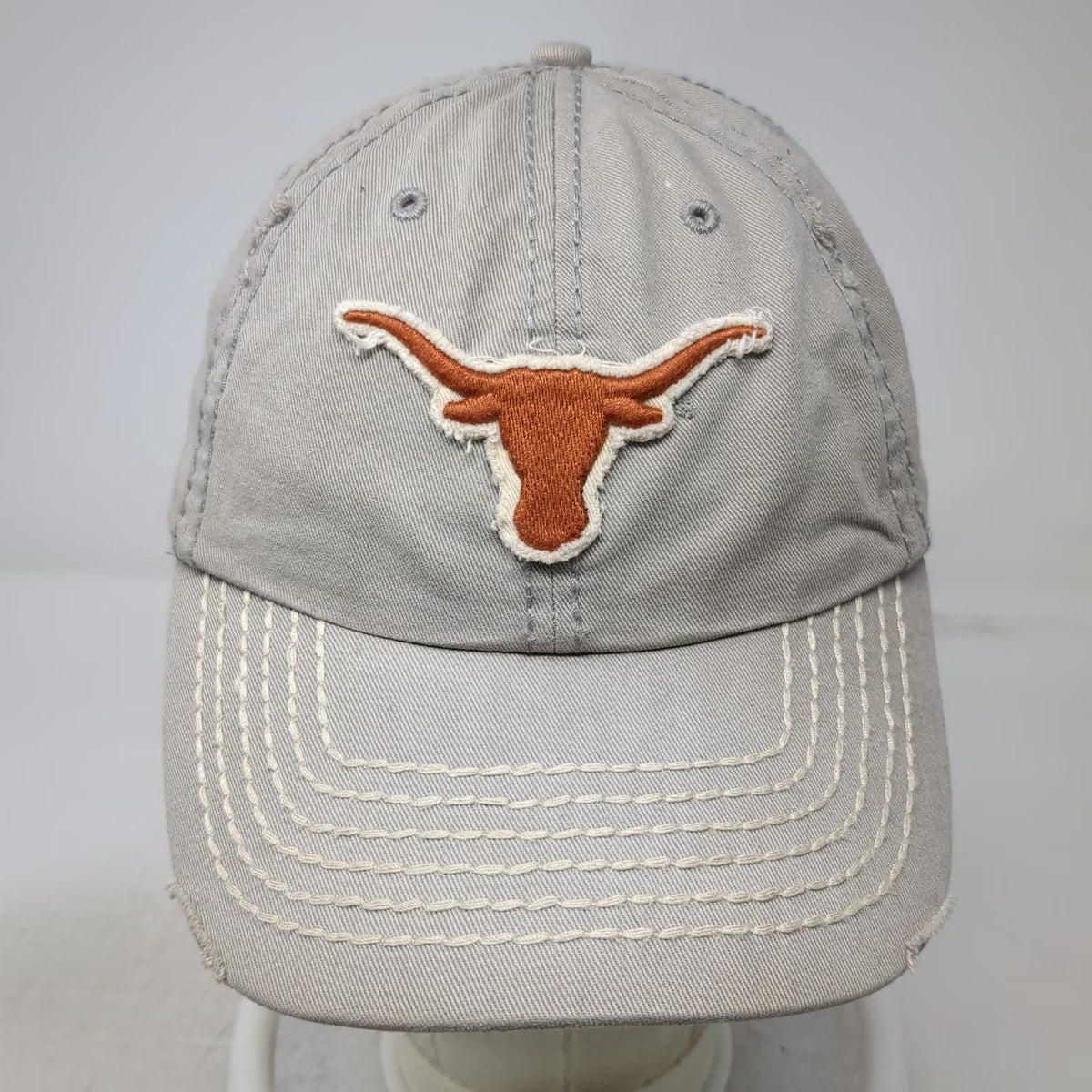 Texas Longhorns NCAA 47 Brand Cap Beige Orange S Distressed Cotton Franchise Hat