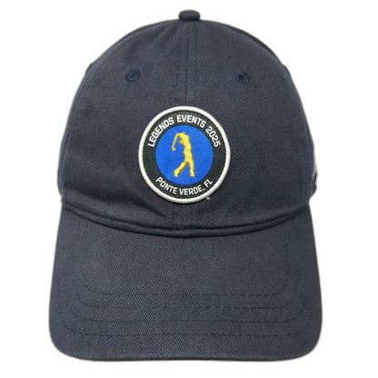 Pukka Baseball Cap Blue OS Leather Slideback Golf Patch Ponte Vedra FL 2025 Hat