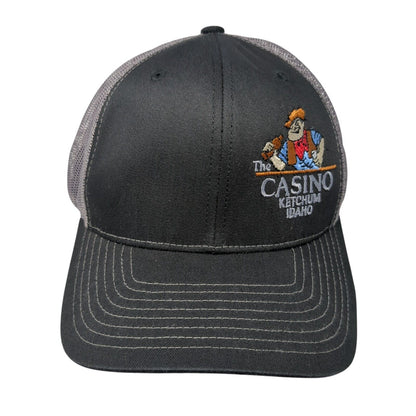 The Casino Ketchum Idaho Snapback Trucker Hat Black OS Adjustable Richardson