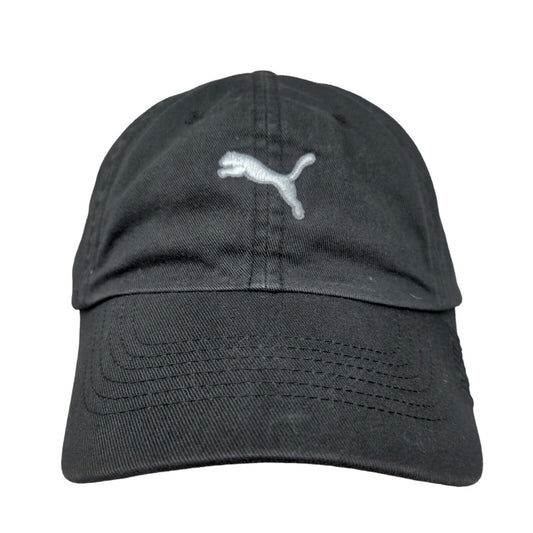 Puma Men's Slideback Hat Black OSFA Embroidered Logo 100% Cotton