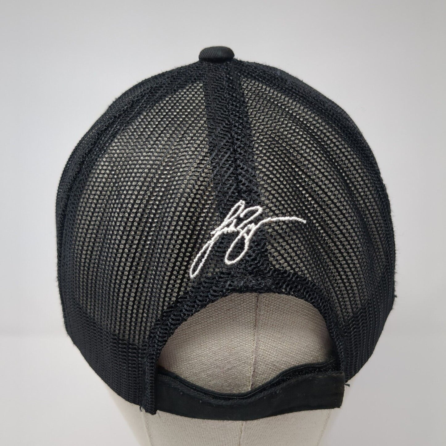 Luke Bryan Strapback Trucker Hat Black One Size Adjustable Mesh Back Outdoor Cap