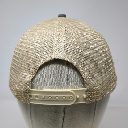 Image-N Trucker Hat Gray White Beige One Size Miriams Heart Mesh Snapback 2009